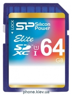 Silicon Power ELITE SDXC UHS Class 1 Class 10 64GB