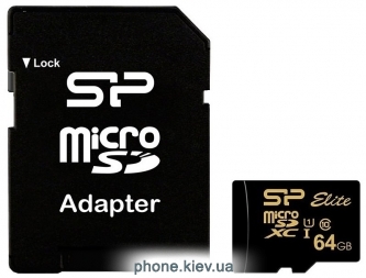 Silicon Power Elite Gold microSDXC SP064GBSTXBU1V1GSP 64GB ( )