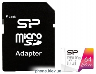 Silicon Power Elite microSDXC SP064GBSTXBV1V20SP 64GB