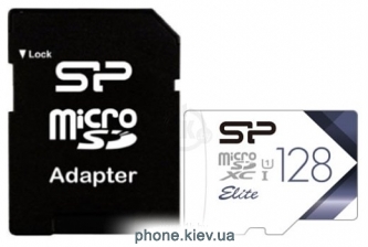 Silicon Power Elite microSDXC SP128GBSTXBU1V21SP 128GB + SD adapter