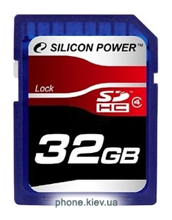 Silicon Power SDHC Card 32GB Class 4