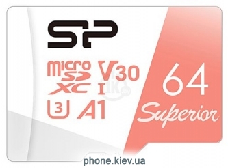 Silicon Power Superior A1 microSDXC SP064GBSTXDV3V20 64GB