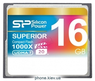 Silicon Power Superior CF 1000X CompactFlash SP016GBCFC1K0V10 16GB