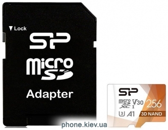 Silicon Power Superior Pro microSDXC SP256GBSTXDU3V20AB 256GB + SD adapter