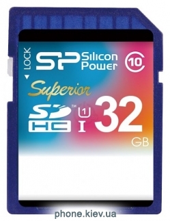 Silicon Power Superior SDHC UHS Class 1 Class 10 32GB