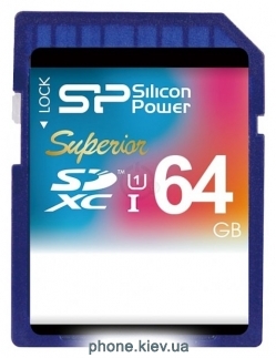 Silicon Power Superior SDXC UHS Class 1 Class 10 64GB