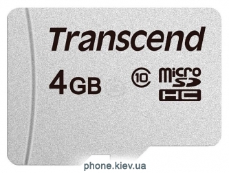 Transcend microSDHC 300S 4GB