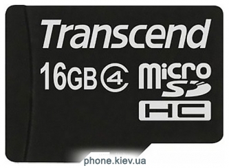 Transcend microSDHC (Class 4) 16GB (TS16GUSDC4)