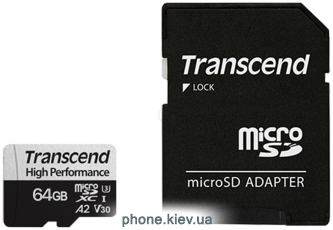 Transcend microSDXC 330S 64GB + SD adapter