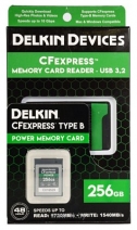 Delkin Devices CFexpress Reader and Card Bundle 256GB DCFX1-256-R