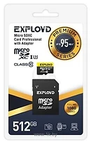 Exployd Premium Series microSDXC 512GB EX512GCSDXC10UHS-1-ELU3 (� ���������)