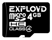 Exployd microSDHC (Class 4) 4GB [EX004GCSDHC4-W/A-AD]