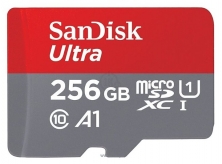 SanDisk Ultra microSDXC Class 10 UHS Class 1 A1 100MB/s 256GB + SD adapter