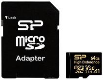 Silicon Power Golden Series High Endurance microSDXC SP064GBSTXDV3V1HSP 64GB (� ���������)