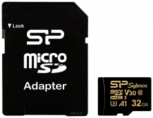 Silicon Power Superior Golden A1 microSDHC SP032GBSTHDV3V1GSP 32GB