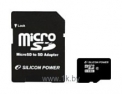 Silicon Power micro SDHC Card 16GB Class 10 + SD adapter