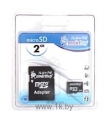 SmartBuy microSD 2GB + SD adapter